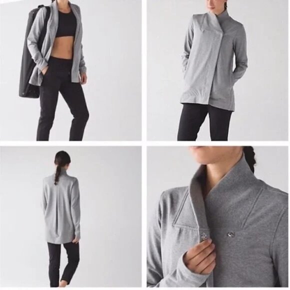 Lululemon Belle Wrap Heathered Medium Grey - Picture 3 of 13